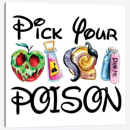 Pick Your Poison Canvas Print #EPG160} by Ephrazy Graphics Canvas Artwork