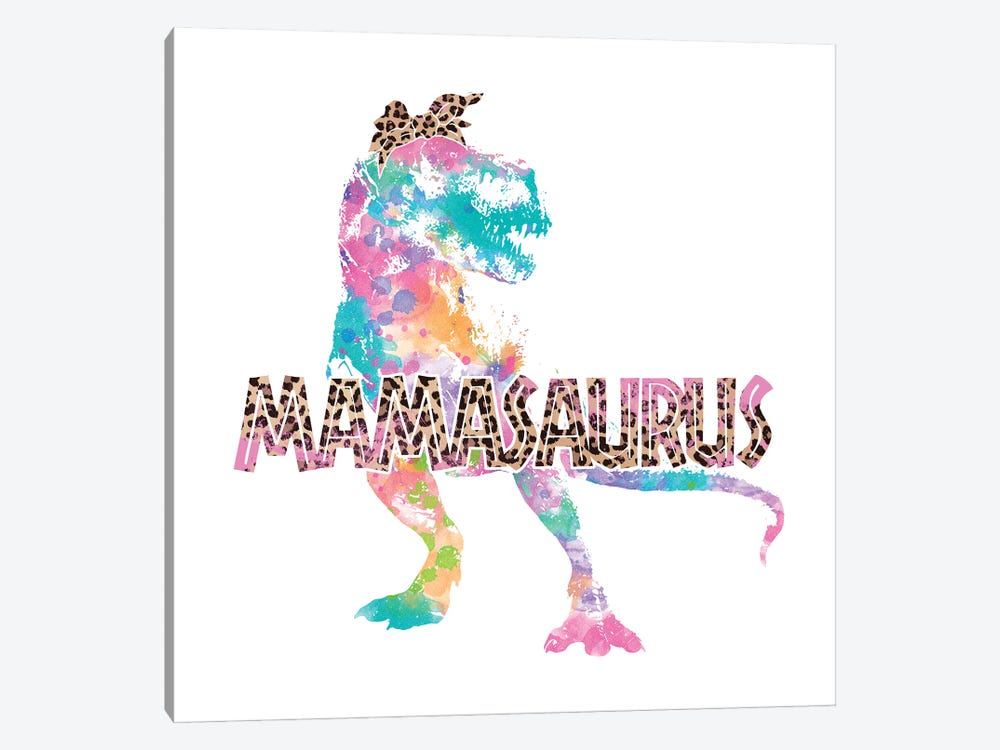 T-Rex Mamasaurus by Ephrazy Graphics 1-piece Canvas Print