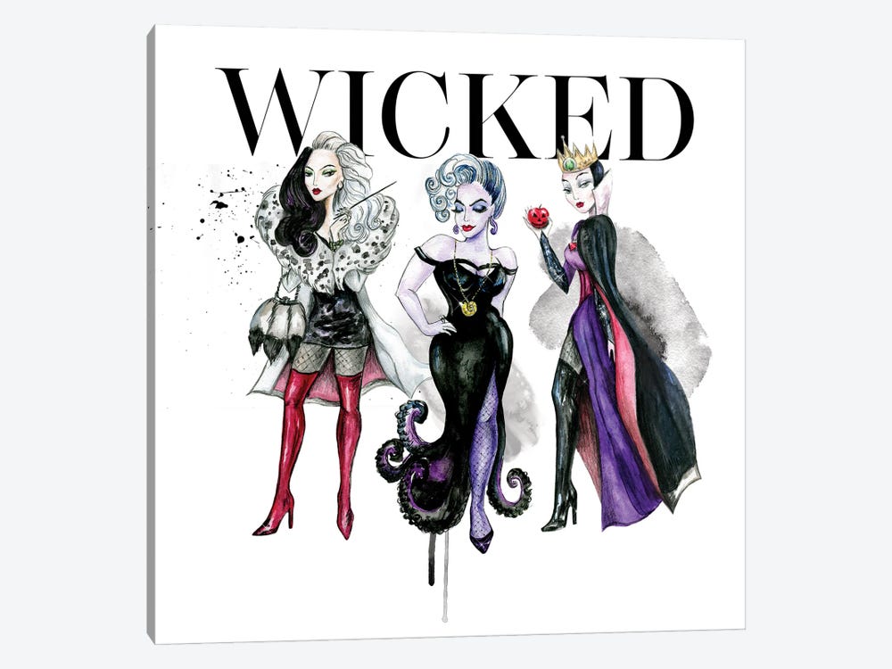 Wicked Villains by Ephrazy Graphics 1-piece Canvas Art Print