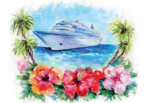 Hibiscuses: Cruise Ship by Ephrazy Graphics