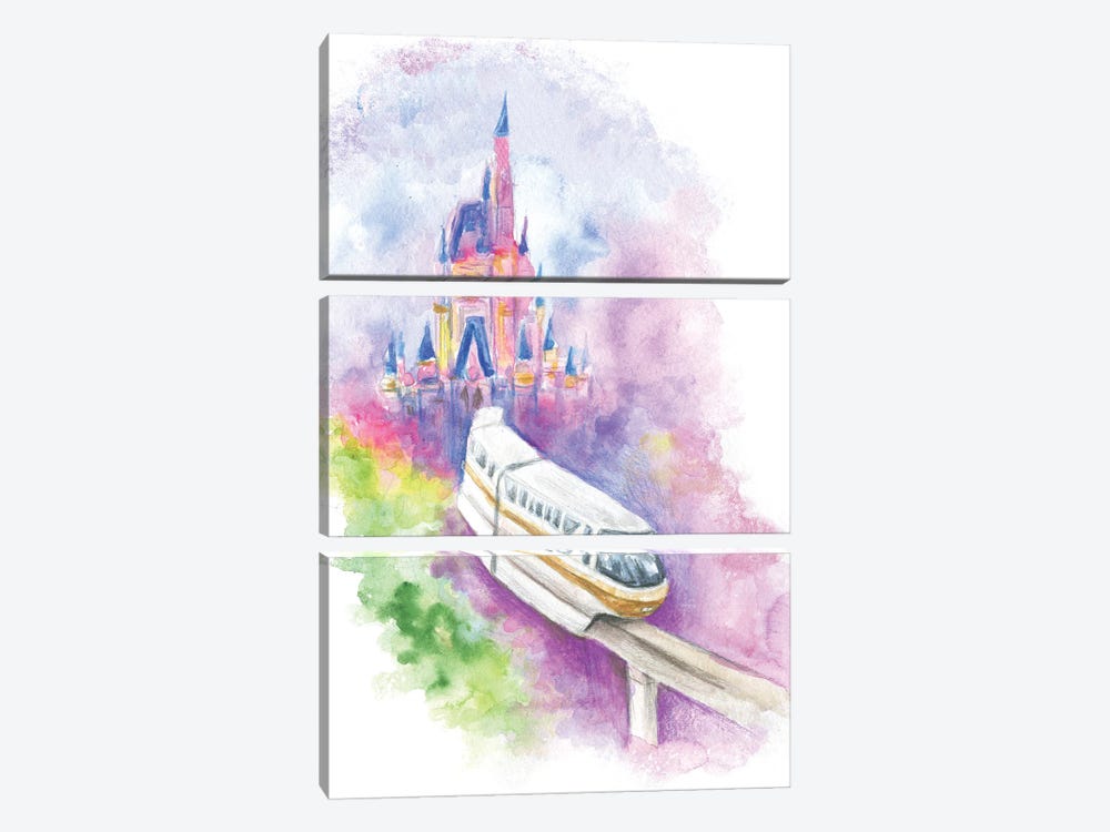 Monorail I by Ephrazy Graphics 3-piece Canvas Artwork