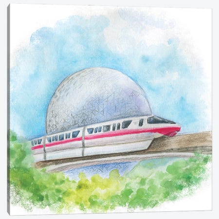 Monorail II Canvas Print #EPG181} by Ephrazy Graphics Canvas Artwork