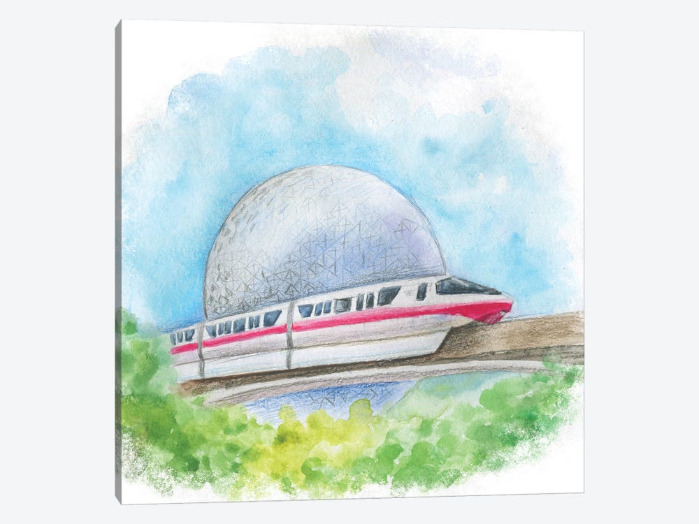 Monorail II by Ephrazy Graphics 1-piece Canvas Print