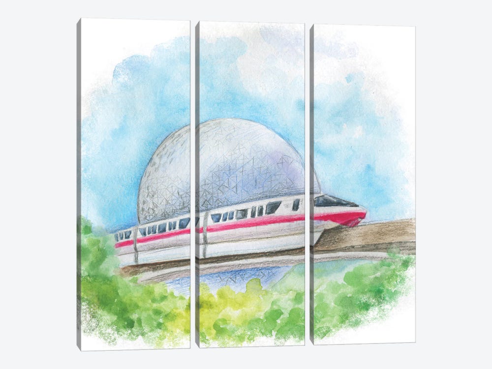 Monorail II by Ephrazy Graphics 3-piece Art Print