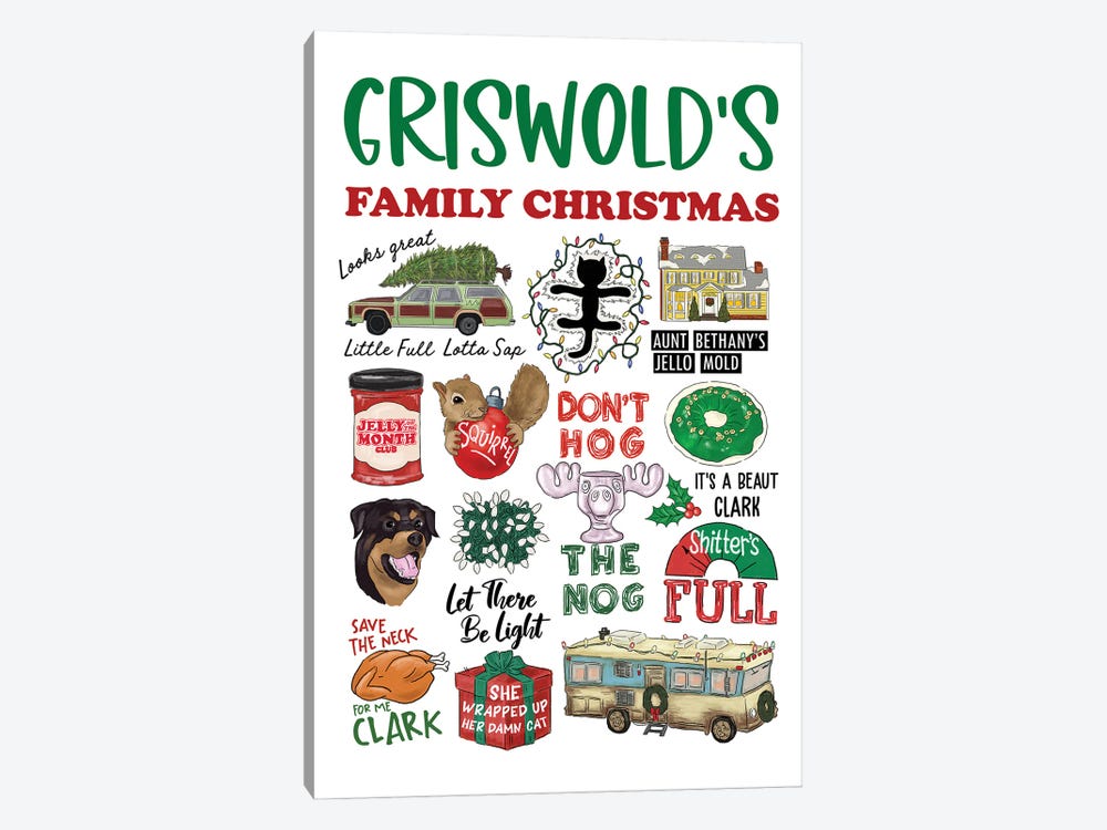 Griswold Family Christmas by Ephrazy Graphics 1-piece Canvas Artwork