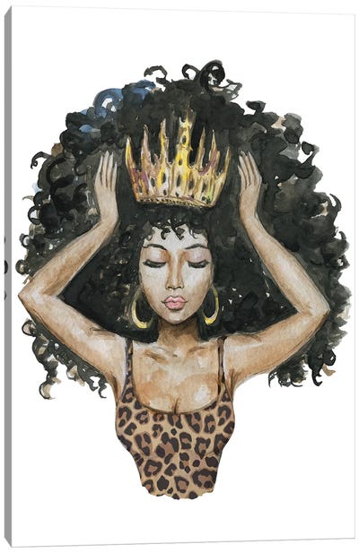 Afro Qween I Canvas Art Print - Ephrazy Graphics