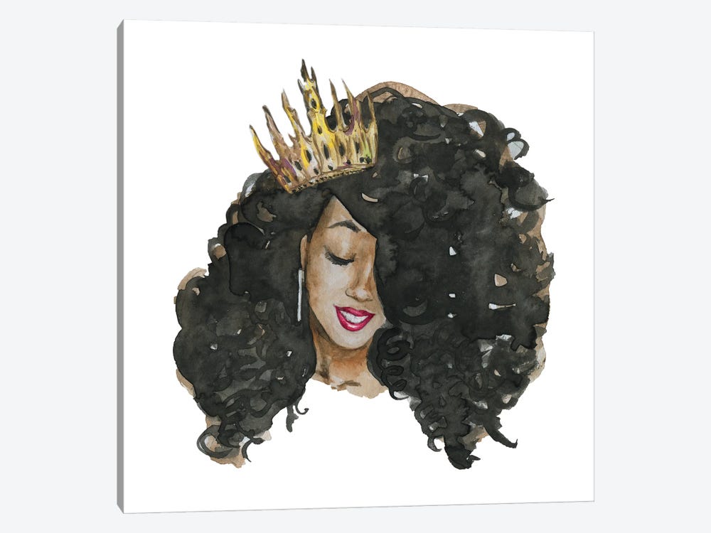 Afro Qween II by Ephrazy Graphics 1-piece Canvas Wall Art