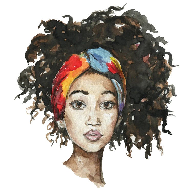 Afro Girl With Headband