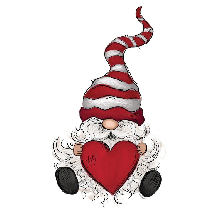 Valentine Gnome With Heart