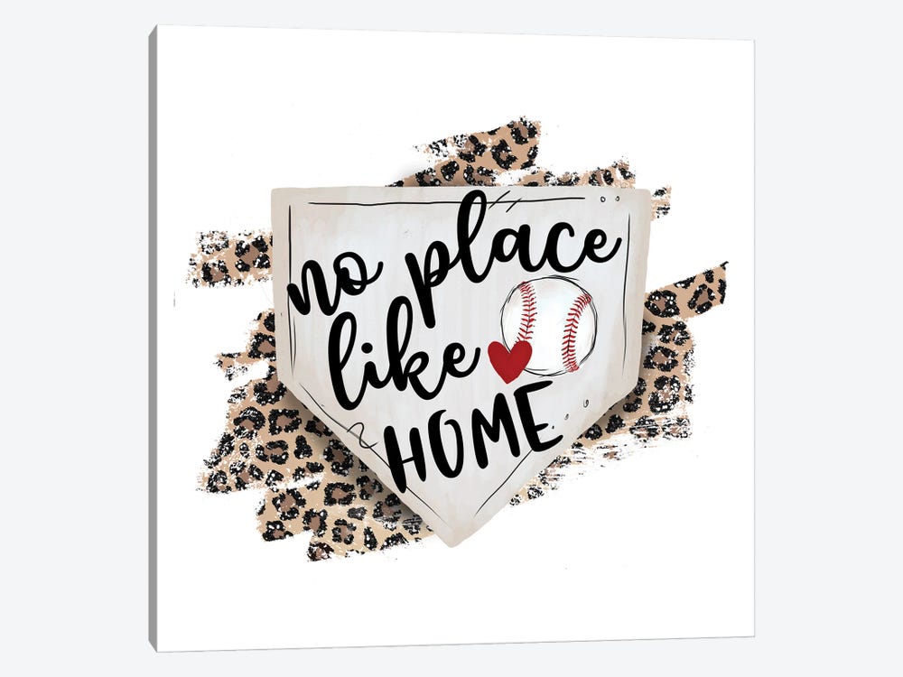 Baseball. No Place Like Home by Ephrazy Graphics 1-piece Canvas Print