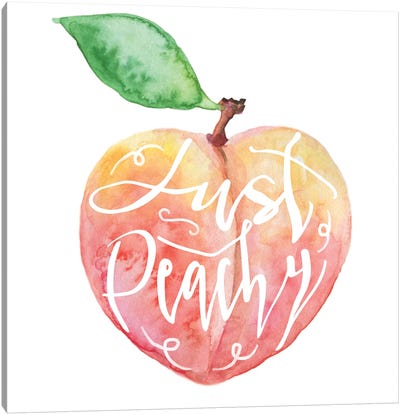 Just Peachy Canvas Art Print - Ephrazy Graphics