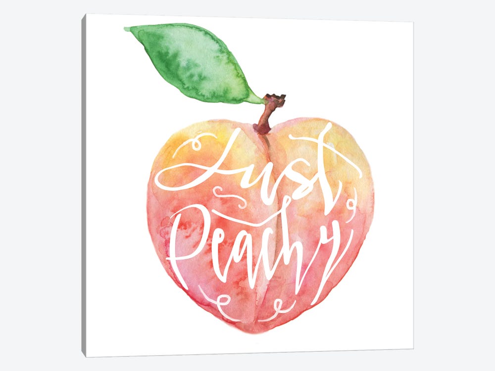 Just Peachy by Ephrazy Graphics 1-piece Canvas Print