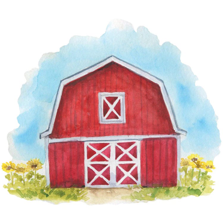Farm. Red Barn