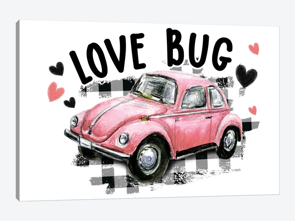 Valentine Love Bug by Ephrazy Graphics 1-piece Art Print