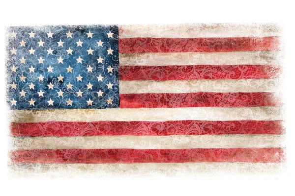 American Décor: USA Flag Lace by Ephrazy Graphics