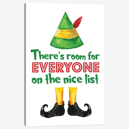 Elf. There's Room For Everyone Canvas Print #EPG92} by Ephrazy Graphics Canvas Wall Art
