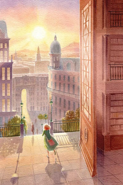 Elena Prokhorova: Readings At Sunset by Elena Prokhorova