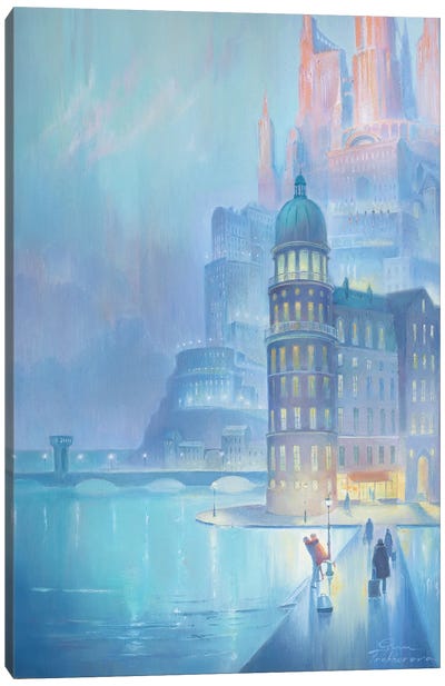 Return To The City Canvas Art Print - Jordy Blue