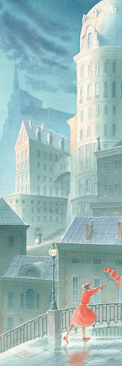 Rainy Day by Elena Prokhorova canvas print