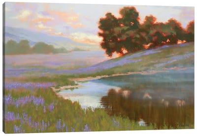 Pastel Lupin Canvas Art Print