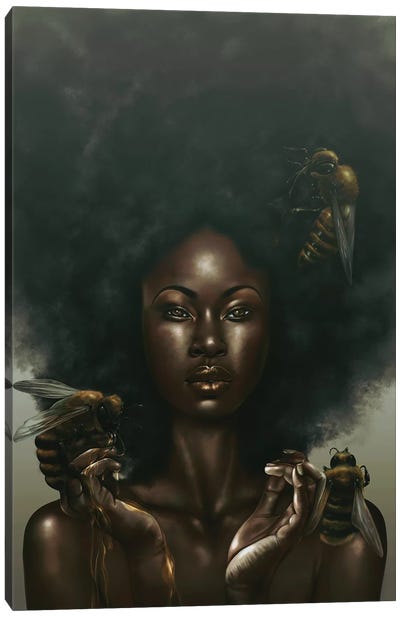 Honeycomb Canvas Art Print - #BlackGirlMagic