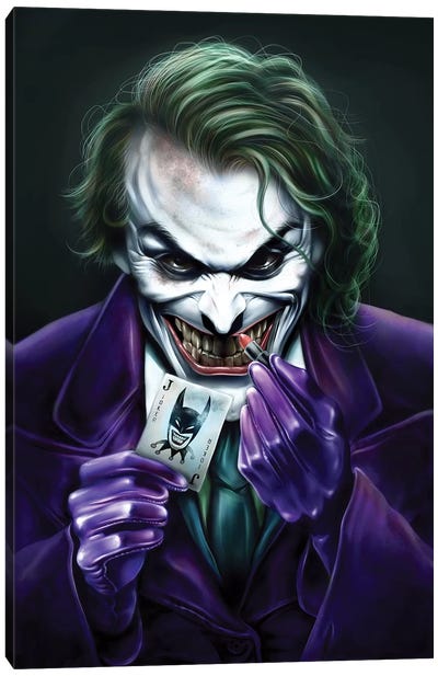 Joker Canvas Art Print - Alvin Epps