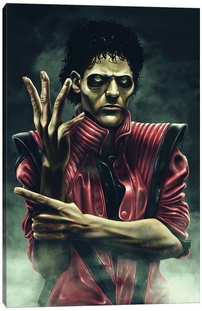 Thriller Canvas Art Print - Pop Music Art