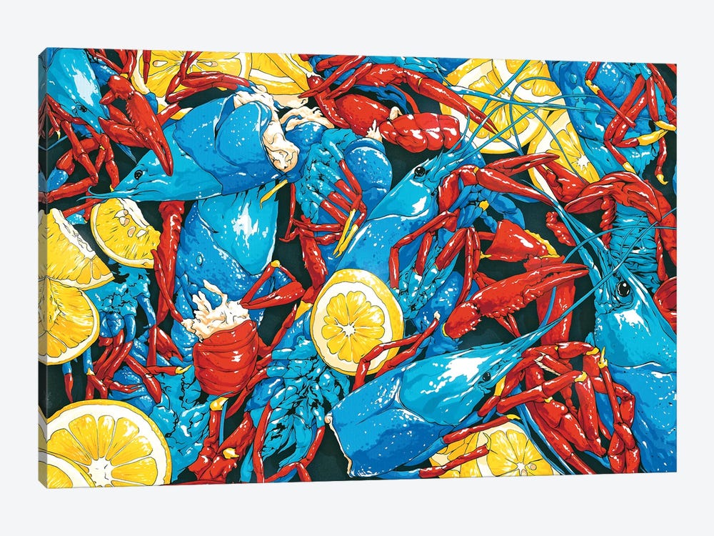 Crawfish Cuisine by Alvin Epps 1-piece Canvas Art Print