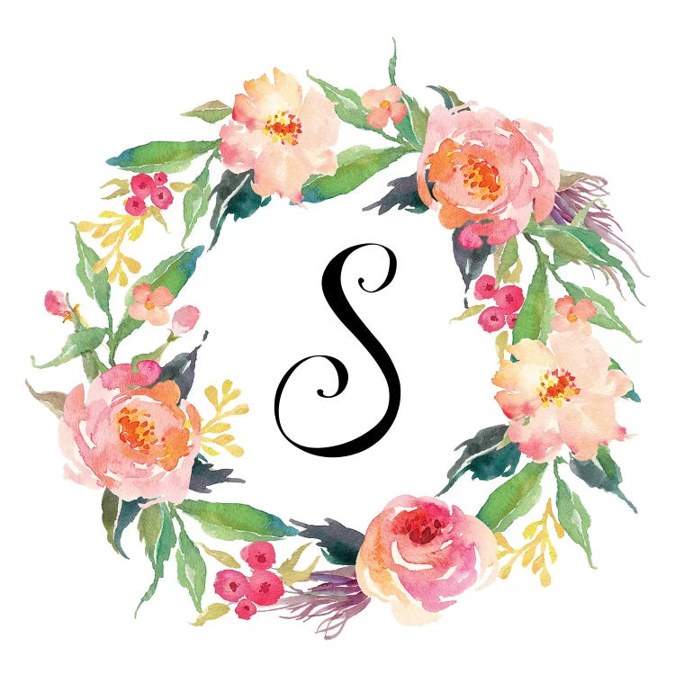S (Initial) by Eden Printables wall art