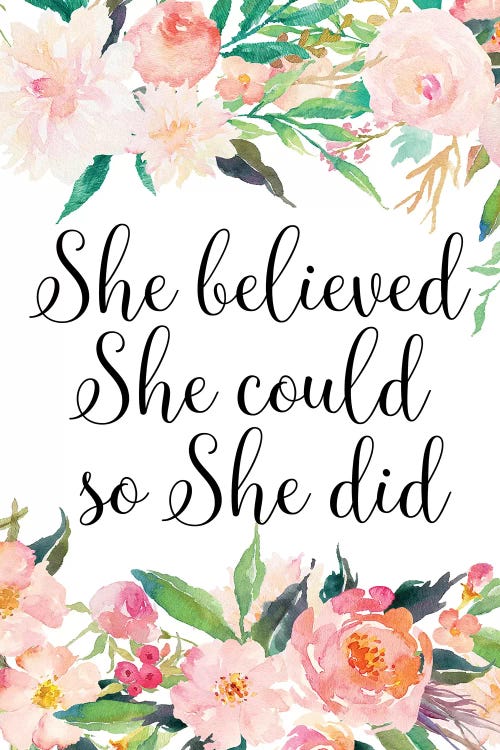 She Believed She Could So She Did