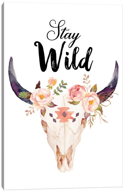 Stay Wild Canvas Art Print - Eden Printables