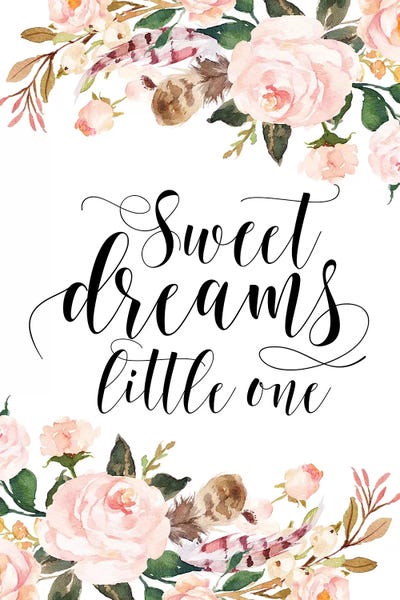 Sweet Dreams Little One by Eden Printables canvas print