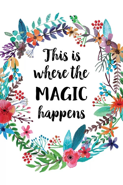 This Is Where The Magic Happens by Eden Printables wall art