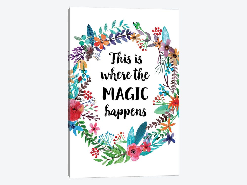 This Is Where The Magic Happens by Eden Printables 1-piece Canvas Art
