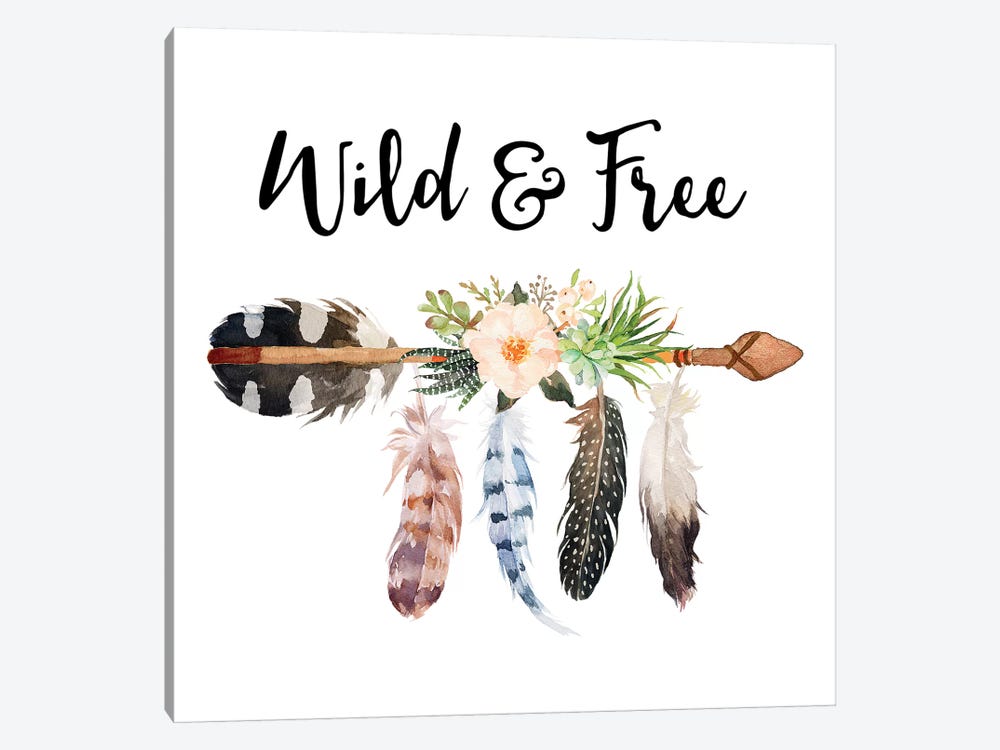 Wild & Free by Eden Printables 1-piece Canvas Art