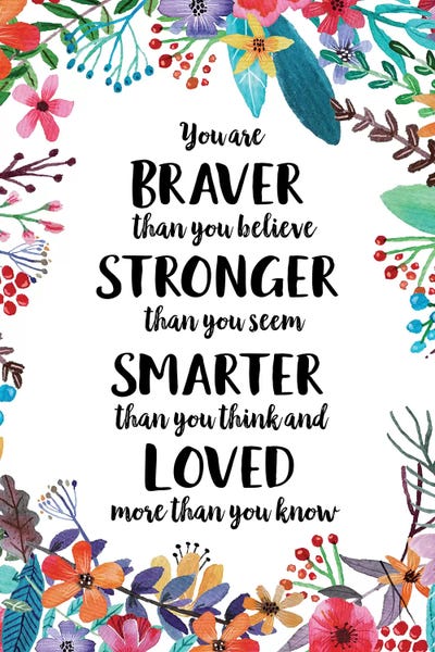 Eden Printables: You Are Braver Than You Believe by Eden Printables