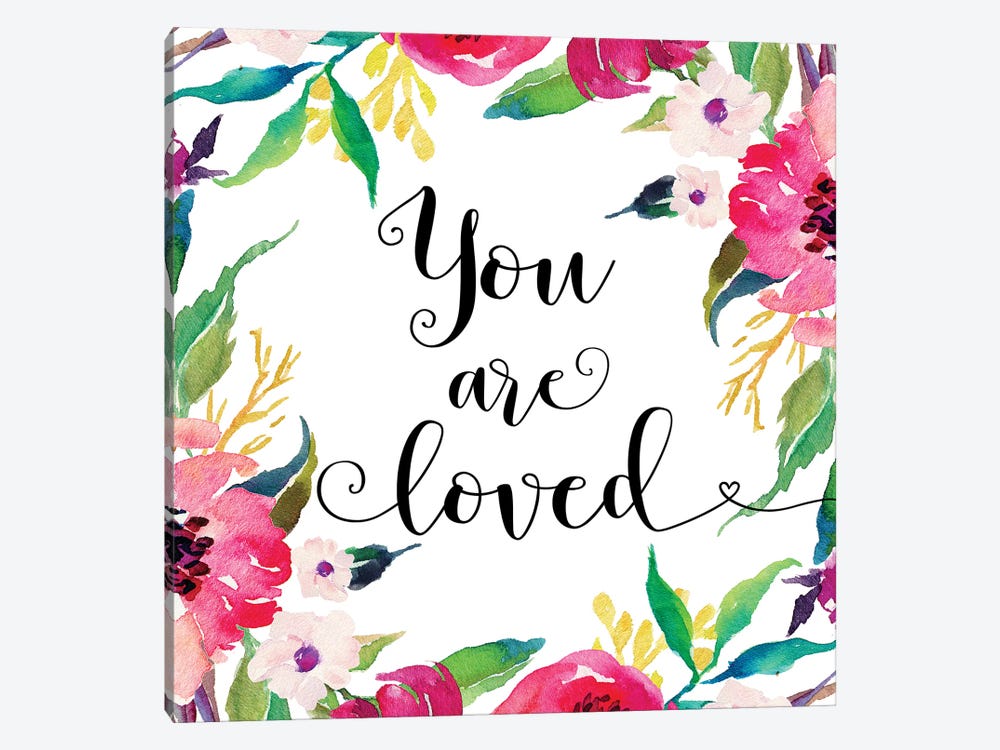 You Are Loved by Eden Printables 1-piece Canvas Wall Art