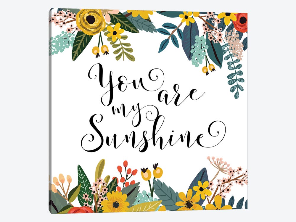 You Are My Sunshine by Eden Printables 1-piece Canvas Print
