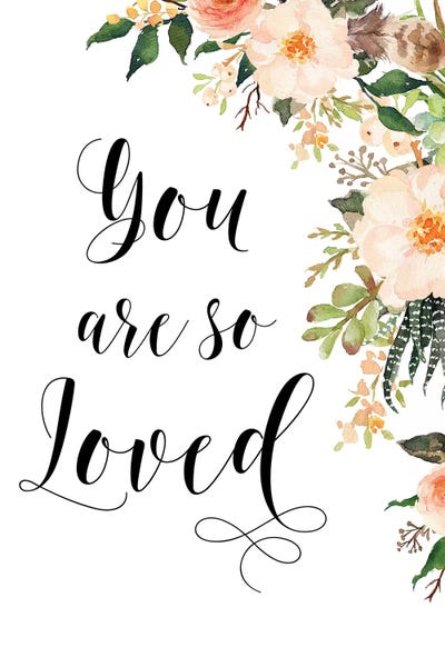 Romantic Bedroom (Love): You Are So Loved by Eden Printables