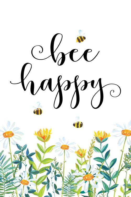 Bee Happy by Eden Printables wall art