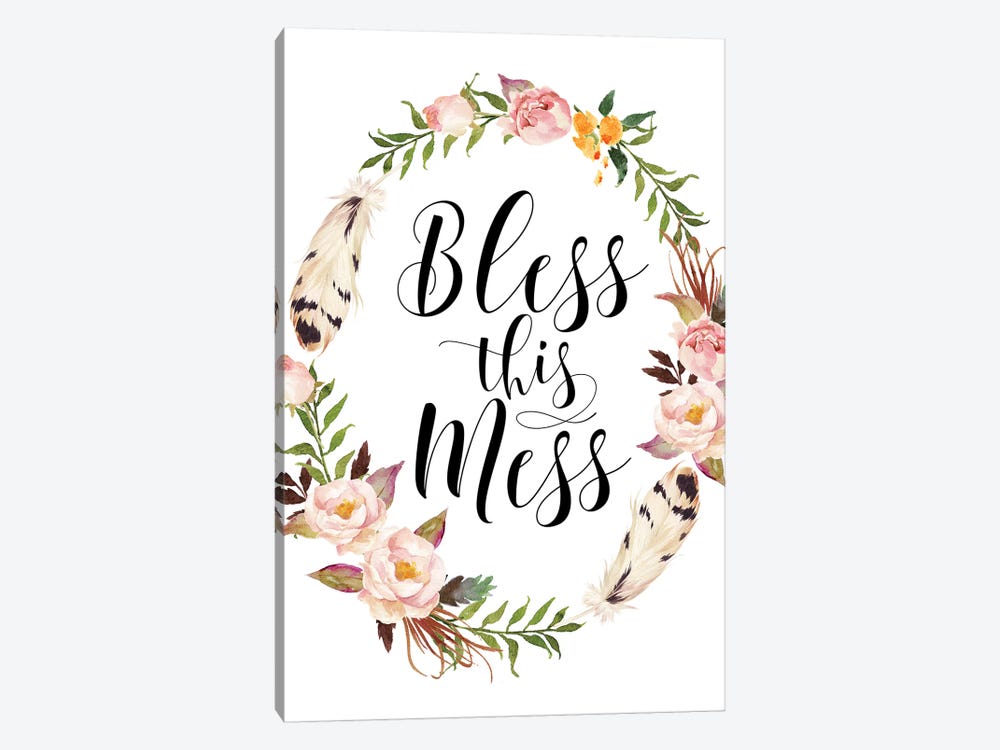 Bless This Mess by Eden Printables 1-piece Art Print