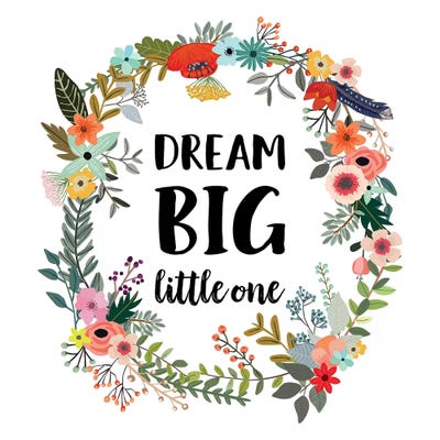 Dream Big Little One by Eden Printables framed canvas print