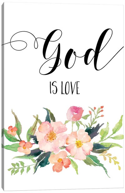 God Is Love Canvas Art Print - Eden Printables