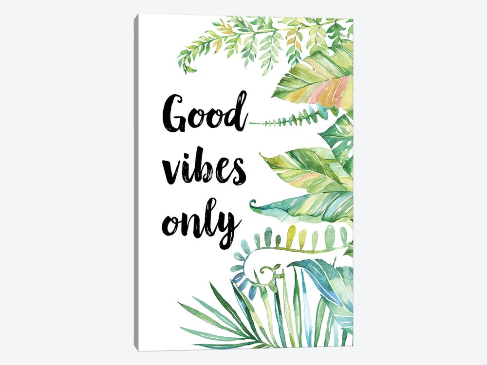 Good Vibes Only by Eden Printables 1-piece Canvas Art