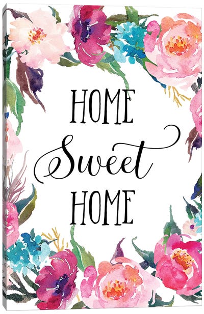 Home Sweet Home Canvas Art Print - Eden Printables