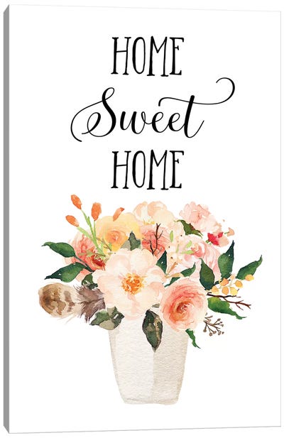Home Sweet Home II Canvas Art Print - Eden Printables