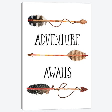 Adventure Awaits II Canvas Print #EPT5} by Eden Printables Canvas Art Print
