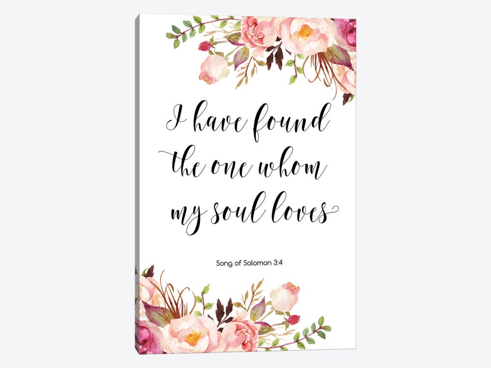 I Have Found The One Whom My Soul Loves by Eden Printables 1-piece Canvas Artwork