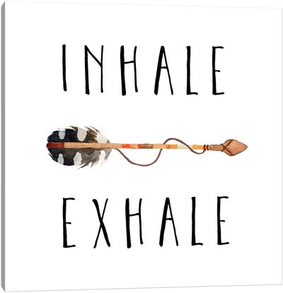 Inhale Exhale Canvas Art Print - Eden Printables