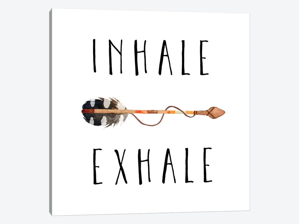Inhale Exhale by Eden Printables 1-piece Canvas Art Print